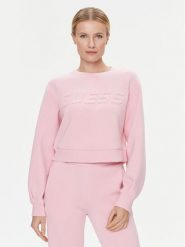 Guess Bluza Cindra V3BQ15 K7UW2 Różowy Regular Fit. Czerwone bluzy damskie Guess, xl, z aplikacjami, z wiskozy, bez ramiączek, bez kaptura. Za 379.99 zł.