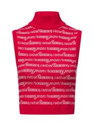 Tommy Jeans Sweter Kobiety Bawełna czerwony|biały, M. Białe swetry nierozpinane damskie Tommy Jeans, m, bez wzorów, z bawełny, bez kołnierzyka, bez ramiączek. Za 129.95 zł.