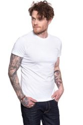 LEE T SHIRT TWIN PACK CREW WHITE L680AI12 112117004. Białe t-shirty męskie Lee, l, bez wzorów, bez kołnierzyka, bez ramiączek. Za 99.99 zł.