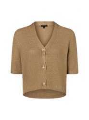 More & More Kardigan Kobiety dzianina grubo tkana beżowy, 46. Brązowe kardigany damskie More & More, bez wzorów, z dzianiny, bez kołnierzyka. Za 229.95 zł.