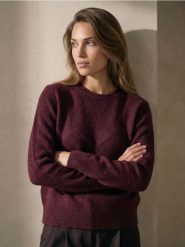Sweter chunky z domieszką wełny - fioletowy. Fioletowe swetry nierozpinane damskie Sinsay, l, bez wzorów, z wełny, bez kołnierzyka, bez ramiączek. Za 39.99 zł.