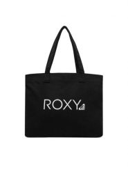 Roxy Torebka Go For It ERJBT03405 Czarny. Czarne shopperki damskie Roxy, bez wzorów, z materiału, bez dodatków. Za 109.99 zł.