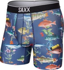 SAXX Bokserki męskie SAXX Volt PodwodnyŚwiat DeepDive M. Bokserki męskie Saxx, bez wzorów. Za 110.49 zł.