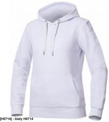 Ardon Damska bluza kangurek elastyczny śćiągacz pa i rękawy % bawełna, % poliester, g/m biały H6714 S. Białe bluzy damskie Ardon, m, bez wzorów, z bawełny, bez ramiączek, bez kaptura. Za 103.54 zł.