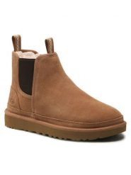 Ugg Sztyblety M Neumel Chelsea 1121644 Brązowy. Brązowe botki męskie UGG, bez wzorów, ze skóry, bez obcasa, bez zapięcia. Za 729.99 zł.