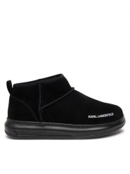 KARL LAGERFELD Botki KL44522 Czarny. Czarne botki damskie KARL LAGERFELD, bez wzorów, ze skóry, bez obcasa, na płaskiej podeszwie, bez zapięcia. Za 639.99 zł.