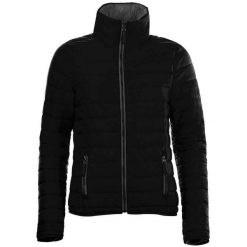 Kurtka Damska Ride Light Padded Jacket. Czarne kurtki sportowe damskie SOL'S, s, bez wzorów, z puchu, bez ramiączek, bez kaptura, trekkingowe. Za 246.99 zł.
