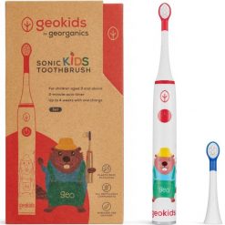Georganics, GeoKids, Zestaw Elektrycznej Szczoteczki Sonicznej dla Dzieci, 3+. Szczoteczki soniczne Georganics Oral Care Ltd. Za 270.24 zł.