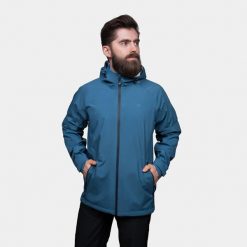 Kurtka męska 2,5 warstwowa Alpinus Girdiman 20 000 mm H2O. Niebieskie kurtki męskie Alpinus, m, bez wzorów, sportowe, bez kaptura. Za 479.00 zł.