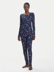 United Colors Of Benetton Piżama 3SUP3P03N Granatowy Regular Fit. Niebieskie piżamy damskie United Colors Of Benetton, bez wzorów, z bawełny, bez ramiączek. Za 239.99 zł.