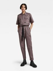 G-Star Raw Kombinezon D22536-D194-4751 Brązowy Regular Fit. Brązowe sukienki damskie G-Star Raw, l, bez wzorów, z bawełny, retro, bez kołnierzyka, bez ramiączek. Za 589.99 zł.