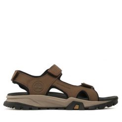 Sandały Timberland. Brązowe sandały męskie Timberland, bez wzorów, bez zapięcia. Za 309.99 zł.