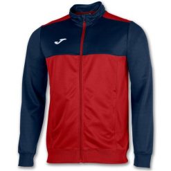 Bluza do piłki nożnej męska Joma Winner. Czerwone bluzy męskie Joma, m, bez wzorów, z poliesteru, sportowe, bez ramiączek, bez kaptura. Za 143.99 zł.