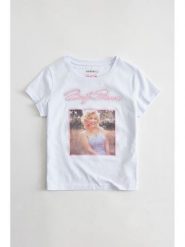 Guess T-Shirt 182690 Biały Classic Fit. Białe t-shirty damskie Guess, l, z aplikacjami, bez kołnierzyka, bez ramiączek. Za 234.99 zł.
