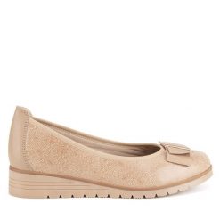Baleriny Lasocki. Brązowe balerinki damskie Lasocki, bez wzorów, bez obcasa, bez zapięcia. Za 169.99 zł.
