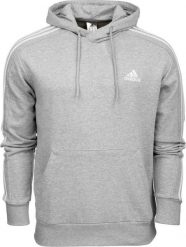 Adidas Bluza męska adidas Essentials French Terry 3-Stripes Hoodie szara IC0437 2XL. Szare bluzy męskie Adidas, m, bez wzorów, bez kaptura. Za 222.25 zł.