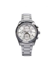 Casio Zegarek Edifice Sapphire Chronograph EFB-710D-7AVUEF Srebrny. Szare, analogowe zegarki męskie Casio, bez wzorów, srebrne. Za 669.99 zł.
