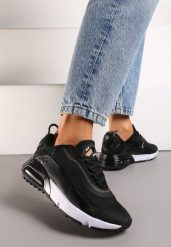 Czarne Sneakersy Corisesis. Czarne obuwie sportowe damskie Born2be, bez wzorów, bez zapięcia. Za 149.99 zł.