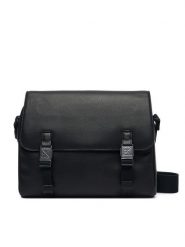 Calvin Klein Saszetka Emblem Hw Flap Messenger LV04D3508G Czarny. Czarne saszetki i nerki męskie Calvin Klein, bez wzorów, ze skóry. Za 649.99 zł.
