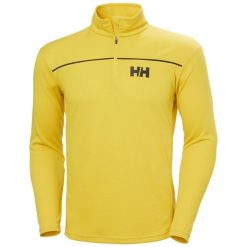 Bluza z zamkiem 1/2 Helly Hansen HP. Żółte bluzy męskie Helly Hansen, s, bez wzorów, sportowe, bez ramiączek, bez kaptura. Za 259.99 zł.