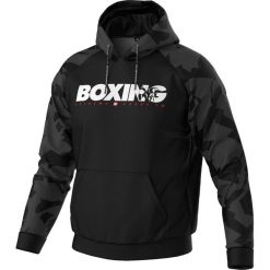 Bluza sportowa męska Extreme Hobby BOLD BOXING poliestrowa z Kapturem. Czarne bluzy sportowe męskie EXTREME HOBBY, m, bez wzorów, z poliesteru, z kapturem. Za 259.00 zł.