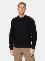 Guess Sweter M5RQ50 KCMZ1 Czarny Regular Fit. Czarne swetry męskie Guess, m, z aplikacjami, z bawełny, bez kołnierzyka, bez ramiączek. Za 219.99 zł.