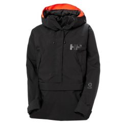 Damska kurtka narciarska Helly Hansen Powchaser Anorak. Czarne kurtki sportowe damskie Helly Hansen, na zimę, bez wzorów, bez ramiączek, bez kaptura, narciarskie. W wyprzedaży za 984.00 zł.