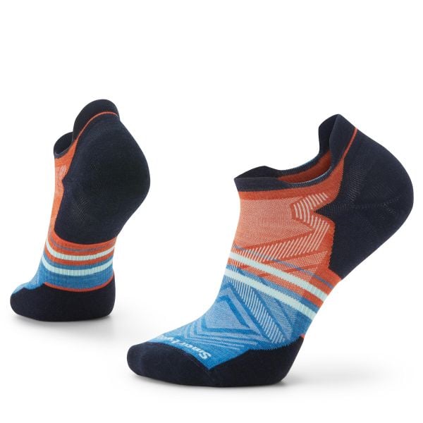 Skarpety Biegowe Męskie Smartwool Run Targeted Cushion Low Ankle Pattern Socks. Niebieskie skarpety męskie Smartwool, bez wzorów, z wełny. Za 93.99 zł.