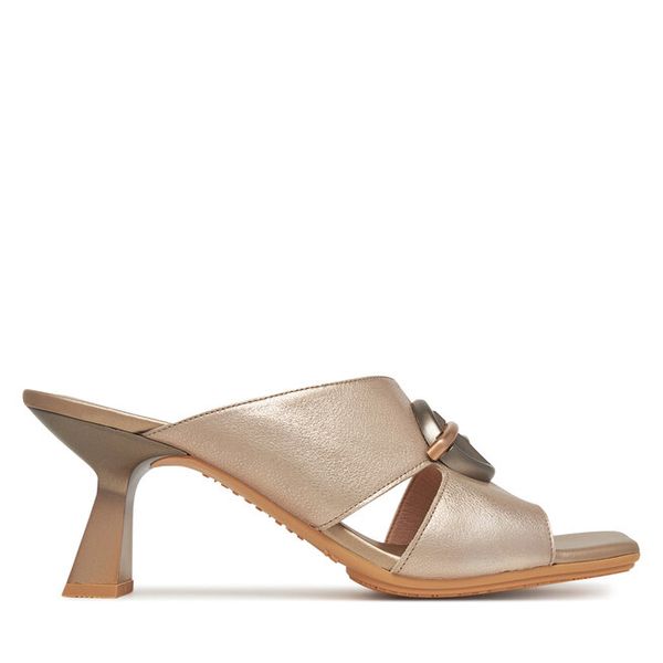 Klapki Hispanitas. Żółte klapki damskie Hispanitas, bez wzorów, bez obcasa, bez zapięcia. Za 419.99 zł.