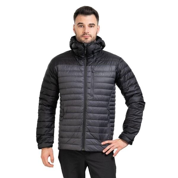 Kurtka Trekkingowa Rab Microlight Alpine. Czarne kurtki męskie RAB, m, bez wzorów, sportowe, bez kaptura. Za 699.50 zł.