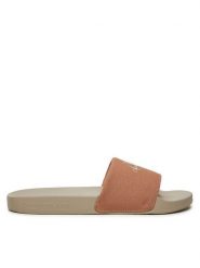 Calvin Klein Jeans Klapki YW0YW01835 Różowy. Czerwone klapki damskie Calvin Klein Jeans, bez wzorów, z jeansu, bez obcasa, bez zapięcia. Za 179.99 zł.