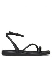 Crocs Sandały Miami Ankle Strap Sandal 212256 Czarny. Czarne sandały damskie Crocs, bez wzorów, z tworzywa sztucznego, bez obcasa, na płaskiej podeszwie, bez zapięcia. Za 179.99 zł.