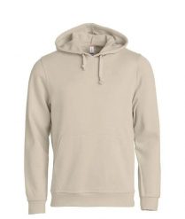 Clique Basic Hoody bluza z kapturem unisex light khaki. Zielone bluzy damskie CLIQUE, xl, bez wzorów, z bawełny, bez ramiączek, z kapturem. Za 173.55 zł.