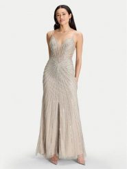 Hey Kyla Sukienka wieczorowa 5AK024HK Srebrny Regular Fit. Szare sukienki damskie Hey Kyla, bez wzorów, z syntetyku, wizytowe, bez kołnierzyka, bez ramiączek. Za 1,519.00 zł.