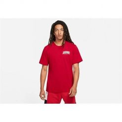 Koszulka sportowa męska Nike Air Jordan Jumpman Graphic. Czerwone koszulki sportowe męskie Nike, m, bez wzorów, bez ramiączek. Za 236.00 zł.