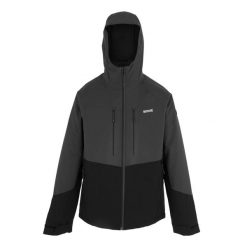 Męska Kurtka Ocieplana Highton Stretch Padded Jacket. Czarne kurtki męskie Regatta, m, bez wzorów, z puchu, sportowe, bez kaptura. Za 244.99 zł.