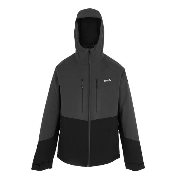Męska Kurtka Ocieplana Highton Stretch Padded Jacket. Czarne kurtki męskie Regatta, m, bez wzorów, z puchu, sportowe, bez kaptura. Za 245.99 zł.