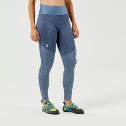 Legginsy wspinaczkowe damskie Simond Vertika. Niebieskie legginsy damskie SIMOND, bez wzorów, z elastanu. Za 79.99 zł.