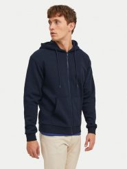 Jack & Jones Bluza Bradley 12249342 Granatowy Regular Fit. Niebieskie bluzy męskie Jack & Jones, m, bez wzorów, z syntetyku, bez ramiączek, bez kaptura. Za 189.99 zł.