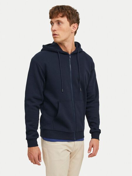 Jack & Jones Bluza Bradley 12249342 Granatowy Regular Fit. Niebieskie bluzy męskie Jack & Jones, m, bez wzorów, z syntetyku, bez ramiączek, bez kaptura. Za 189.99 zł.