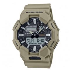 Zegarek Męski Casio G-Shock GA-010-5AER. Zielone zegarki męskie Casio, bez wzorów, z włókna. Za 612.00 zł.
