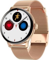 Smartwatch DT No.1 DT2+ Złoty. Żółte zegarki smartwatch DT NO.1, bez wzorów. Za 189.99 zł.