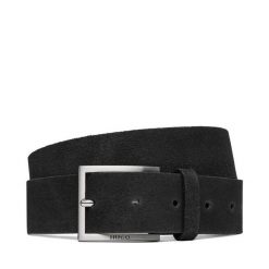 Pasek Męski HUGO. Czarne paski męskie Hugo. Za 229.99 zł.