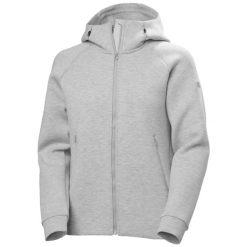 Kurtka damska Helly Hansen Ocean Fz. Szare kurtki sportowe damskie Helly Hansen, m, bez wzorów, z elastanu, bez ramiączek, bez kaptura. Za 578.50 zł.