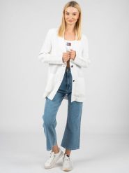 Tommy Hilfiger Marynarka | WW0WW33195 | Kobieta | Biały. Białe marynarki i żakiety damskie Tommy Hilfiger, bez wzorów, ze lnu, bez kołnierzyka, bez ramiączek. W wyprzedaży za 589.00 zł.