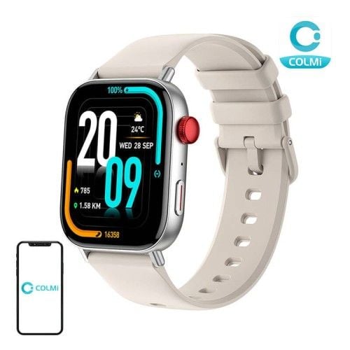 Smartwatch Colmi C8 Max (Srebrny). Szare smartbandy Colmi. Za 79.00 zł.