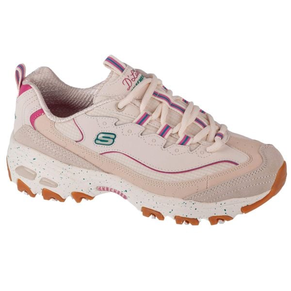 Buty sportowe Sneakersy damskie Skechers D'Lites - Bold Views. Czerwone obuwie sportowe damskie Skechers, bez wzorów, z materiału, bez zapięcia, trekkingowe, Skechers Sport. Za 289.99 zł.