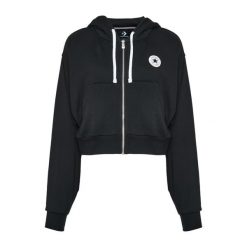 Bluza damska Converse Retro Full-Zip Hoodie. Czarne bluzy damskie Converse, m, bez wzorów, retro, bez ramiączek, bez kaptura. Za 309.99 zł.