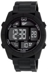 Zegarek męski QQ M123-001 czarny. Czarne zegarki męskie Q&Q, bez wzorów. Za 189.00 zł.