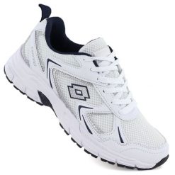 Buty sportowe męskie sneakersy Lotto białe KITAURA. Białe buty sportowe męskie Lotto, bez wzorów, z tkaniny, bez zapięcia. Za 179.00 zł.